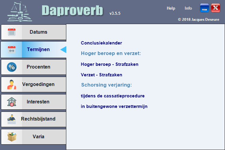 Onderdeel Termijnen